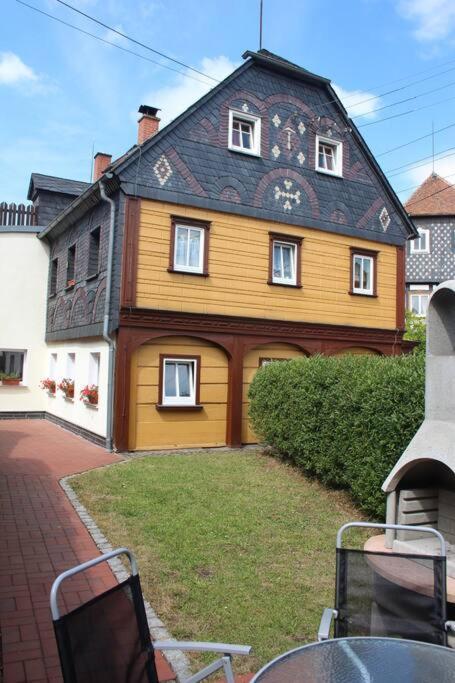 Rustikales Studio-Apartment Blockstube Im Haus Selma Großschönau Buitenkant foto